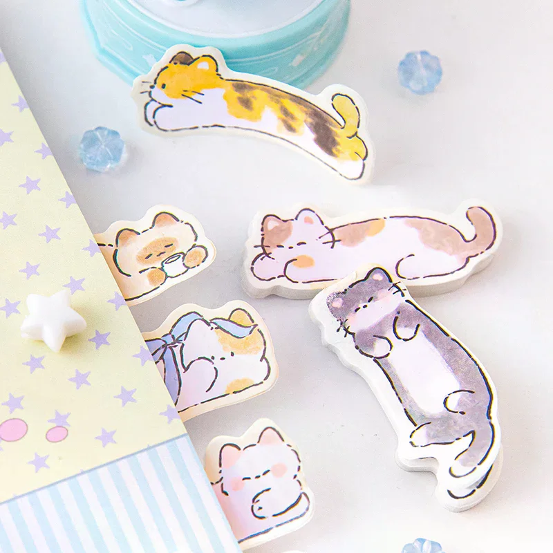 180Sheets Cute Fashion Cat  Sticky Notes Cartoon Special-shaped Sticky Note Creative N Times Sticky Note School Supplies