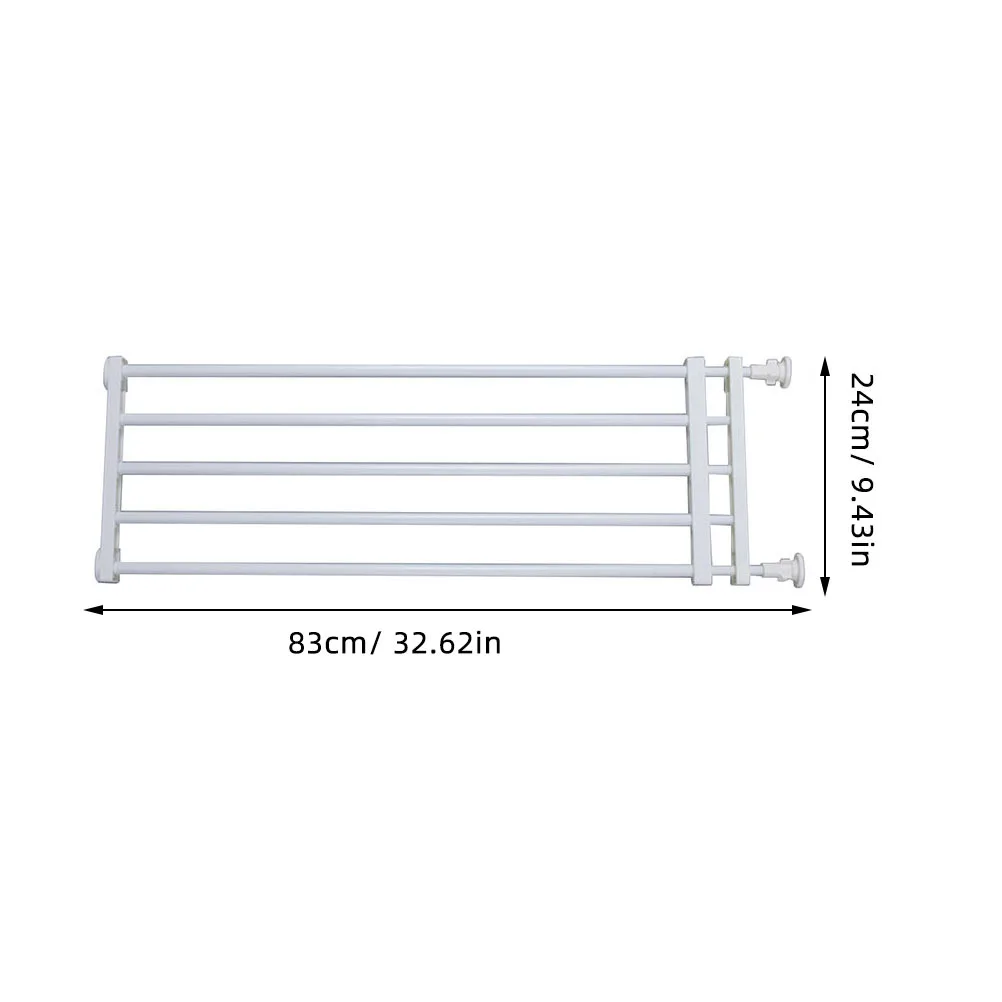 Pet Fence White 24cm High 47-83cm Wide Baby Gate for Doorways Stairs Kids Fence Indoor Outdoor Pet Gate Extra Wide