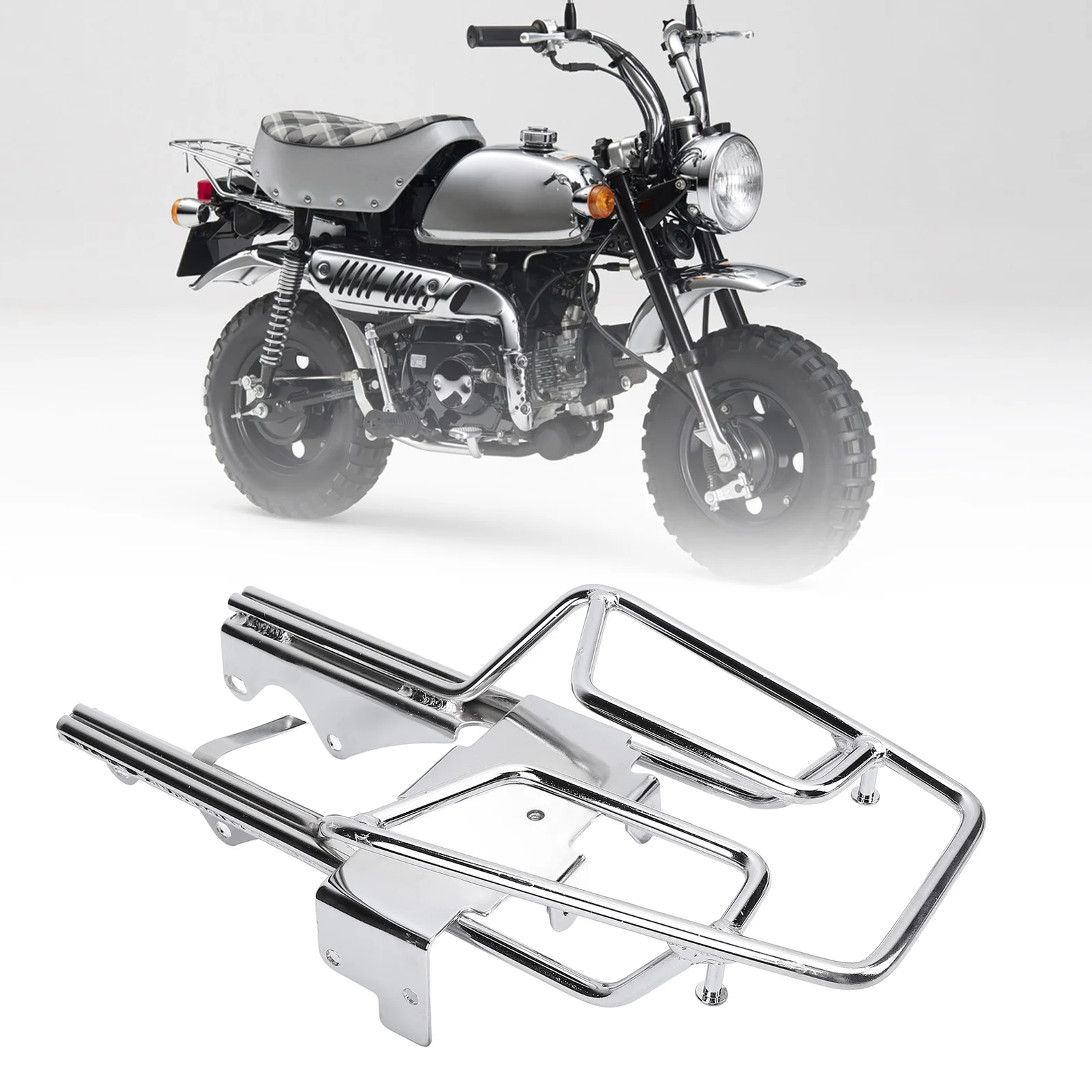

Rear Cargo Carrier Rack Motorcycle Rear Luggage Storage Rack Steel Alloy Extra Storage Space for Monkey Z50 Z50J Skyteam Z50A