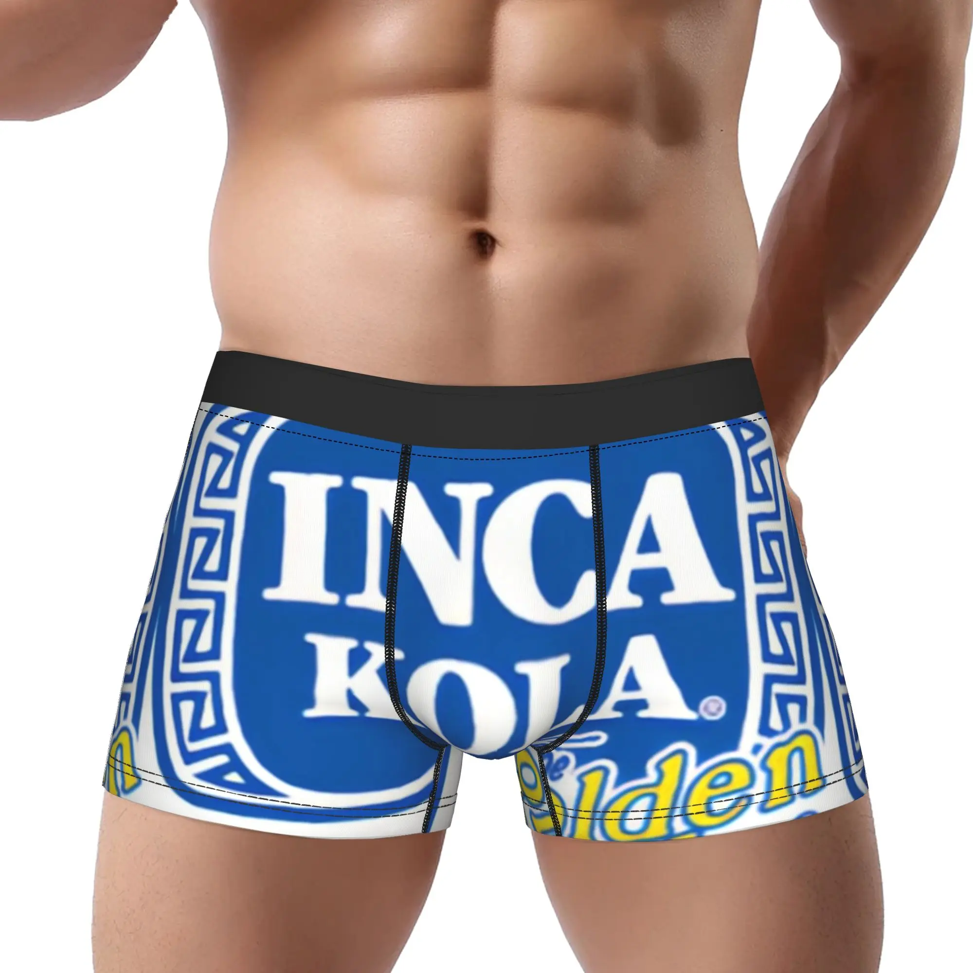 iInca Kola The Golden Kola Logo  iInca Kola Underpants Breathbale Panties Man Underwear Print Shorts Boxer Briefs