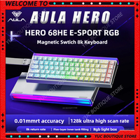New AULA HERO 68HE/ULTRA INSTOCK Magnetic Switch Gaming Keyboard E-sport Custom Mechanical Wired Keyboard Ergonomics Accessories