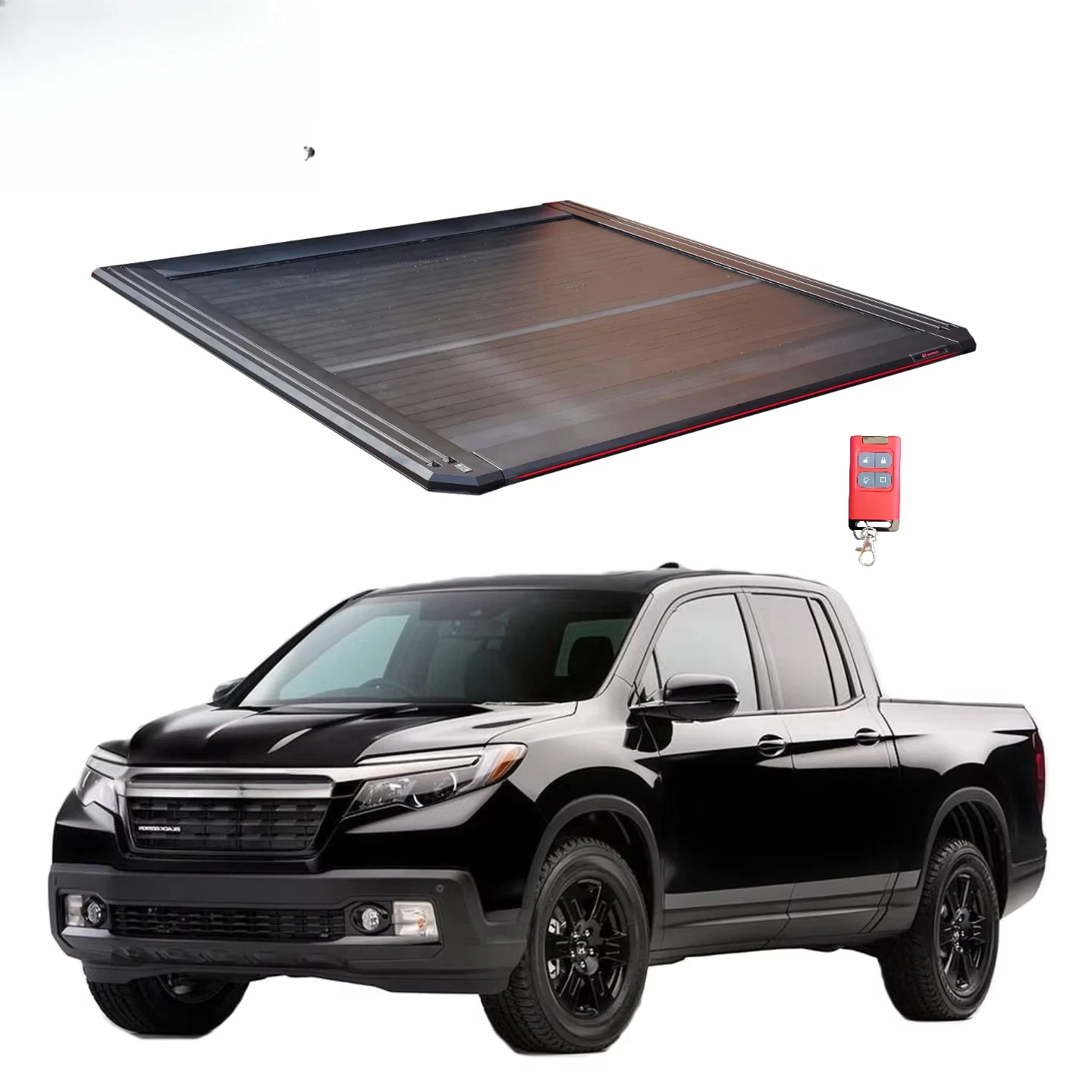 Aluminium Electric Retractable Truck Roller Lid Cargo Cover Accessories  Pickup Bed Tonneau Cover for Ford F250 honda Ridgeline