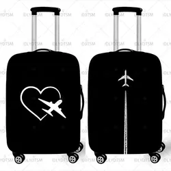 Map Plane Print Luggage Cover Travel Accessories Thick Elastic Trolley Case Protective Cover Anti-dust Suitcase Covers
