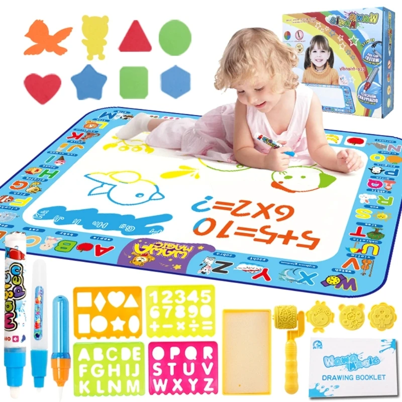 Kids Water Painting Board Aquas Coloring Mat Mess Free Drawing Mat Water Drawing Mat Water Doodles Drawing Pad Mat