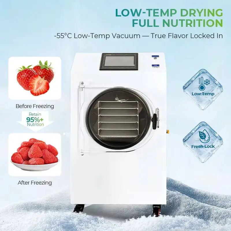 2026 Home Food Drying Machine Small Domestic Mini Countertop Freeze Dryer