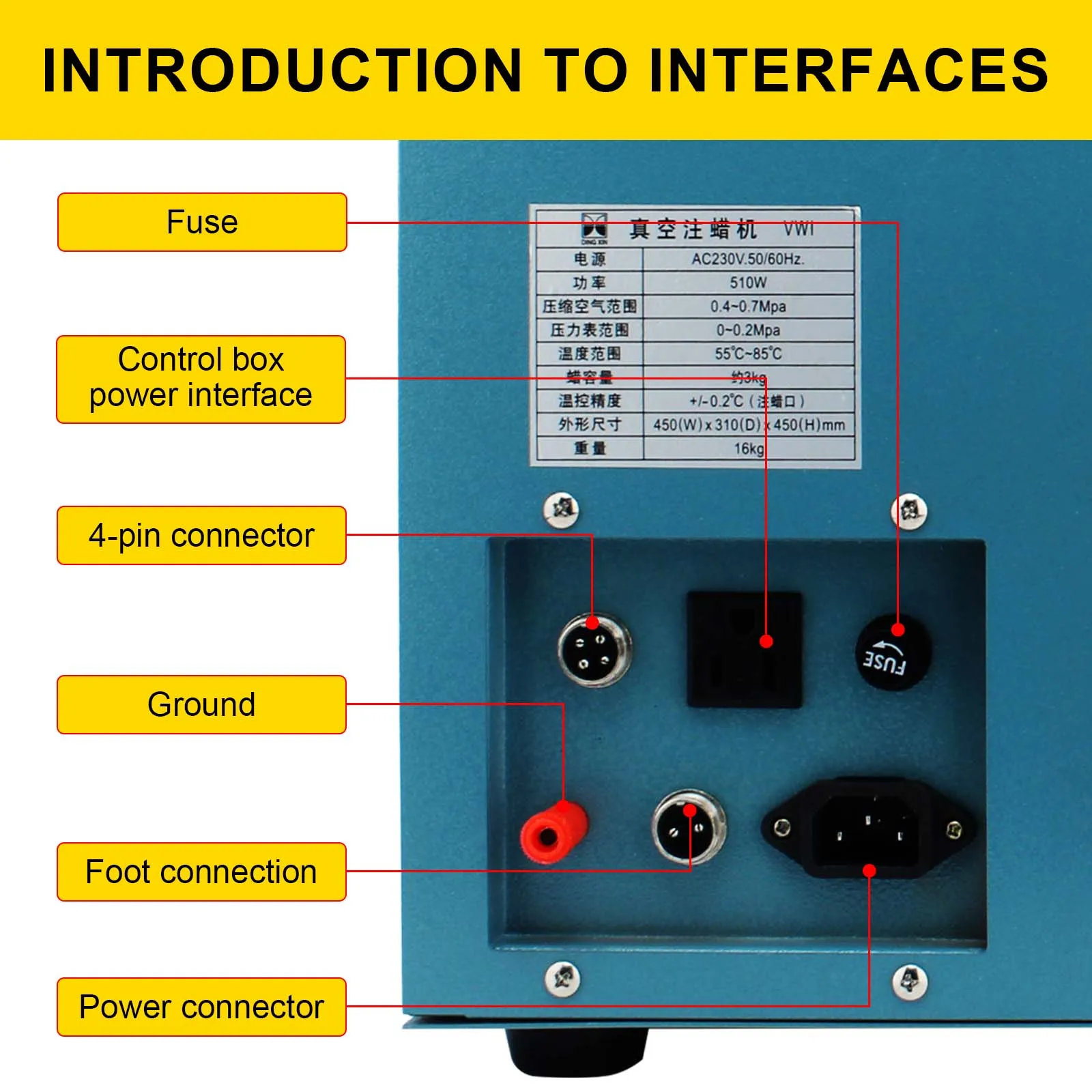 Machine de moulage sous vide numérique, capacité de 3Kg, injecteur de cire pour bijoux, moule de cire de précision entièrement automatique