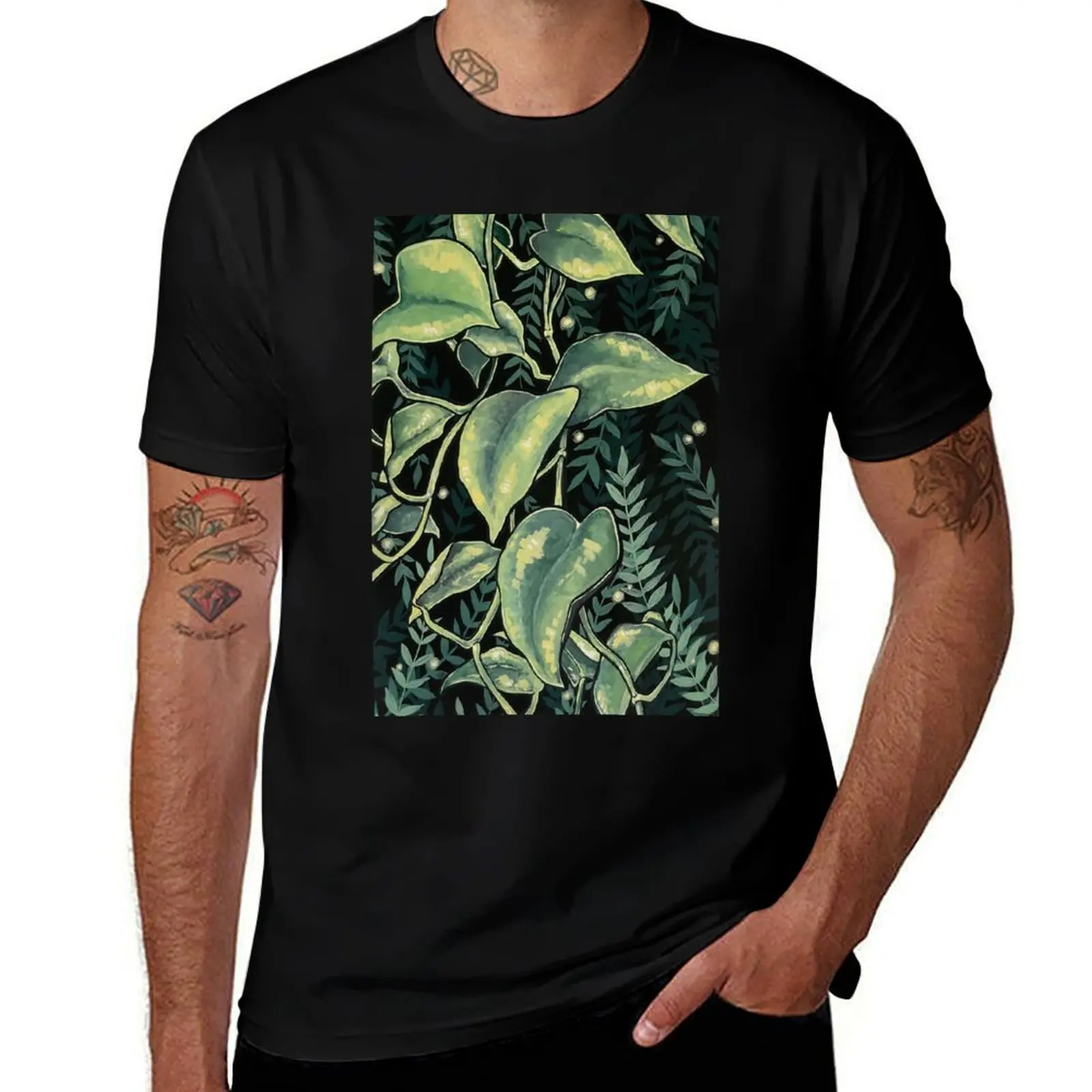 Pothos Prints T-Shirt Cool Feeling Summer Tee Shirt