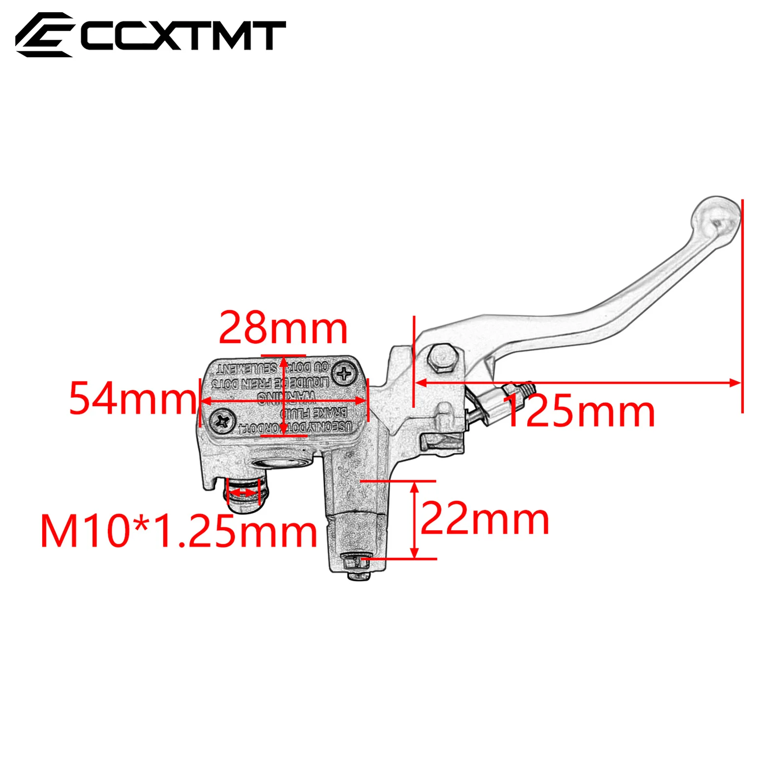Motorcycle Front Brake Pump Assembly Hydraulic Caliper Oil Tubing For Honda CRF250R CRF450R CRF250X CRF450X For Kayo T4 T6 K6 view 4