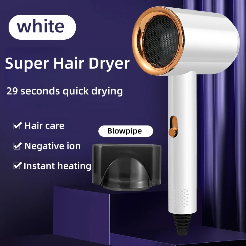 Mini travel hair dryer = women's portable high-speed hair dryer negative ion hair care professional hair salon equipment hair dr