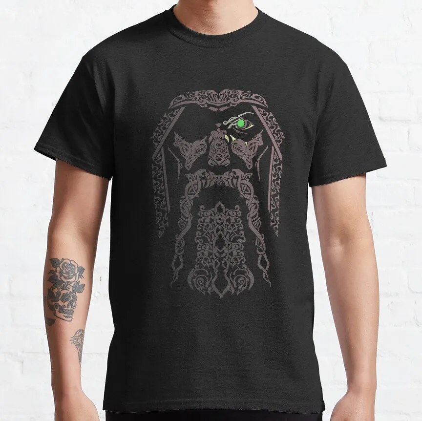 Odin Eye Of Wisdom Norse Mythology Viking Gift t shirt Valhalla middle ages nordic sssmbols printed t shirt plus size men’s tee