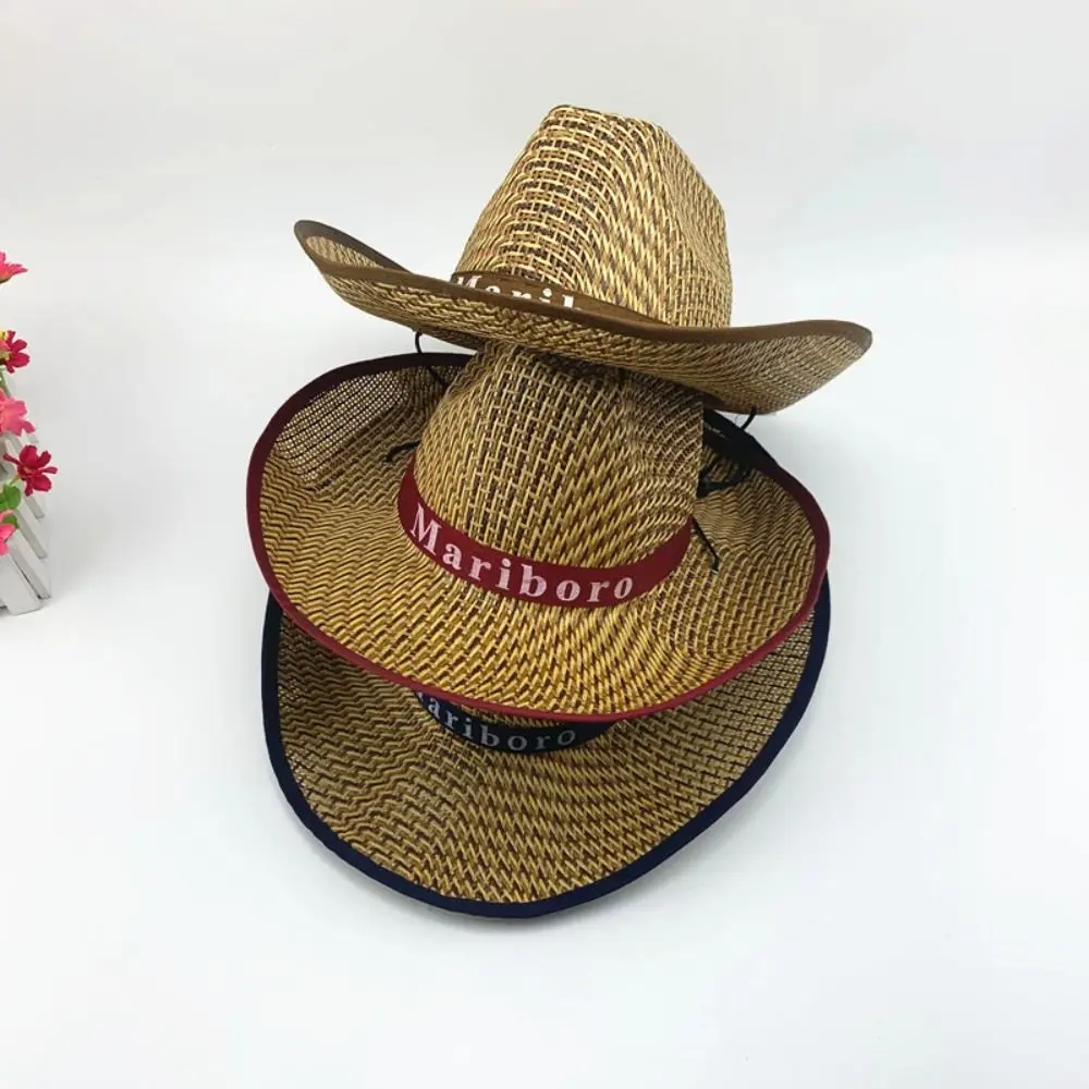 Men Women Natural Sunshade Panama New UV Protection 5 Styles Summer Wide Brim Foldable Beach Hat Summer Fashion Wear