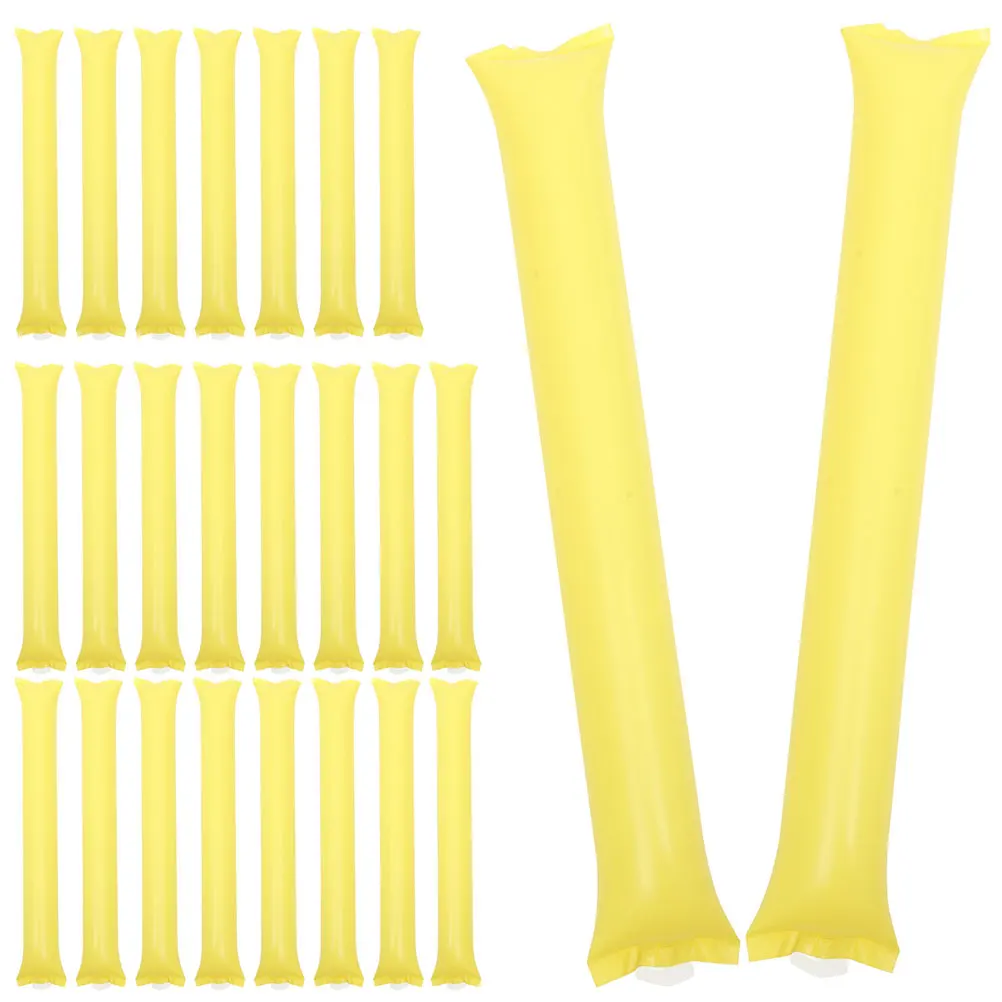 

50 Pcs Cheer Stick Inflatable Cheerleading Sticks Boom Print Pe Instruments for Parties