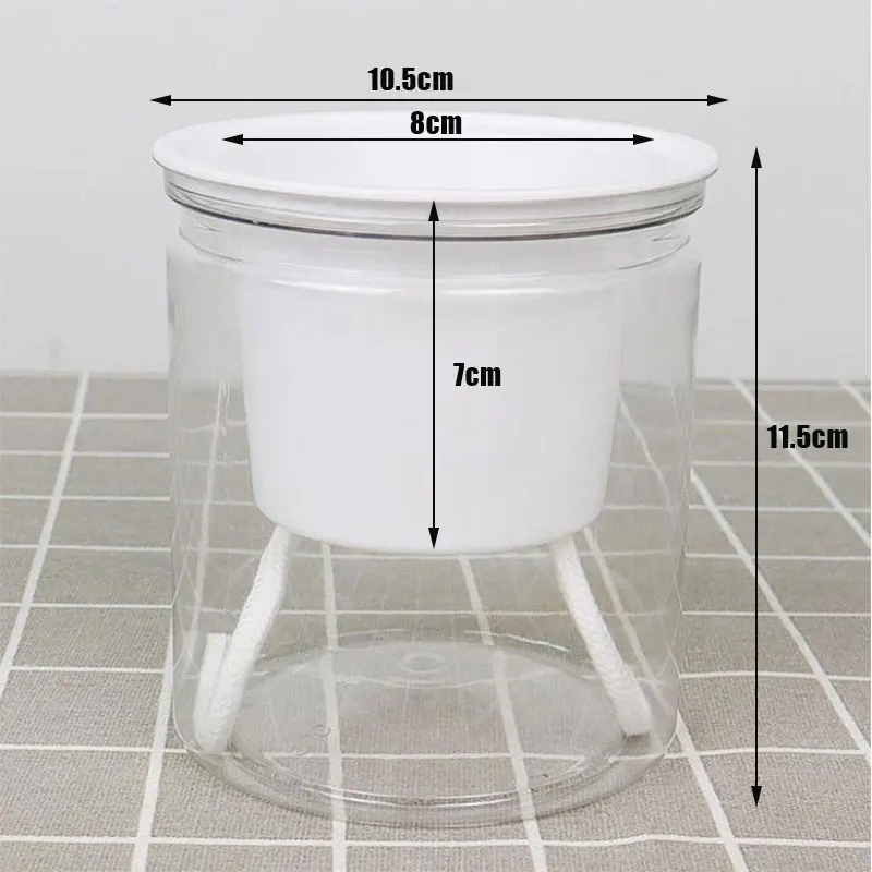 Round Automatic Water Absorption Self-watering Flowerpot Hydroponic Flower Pot