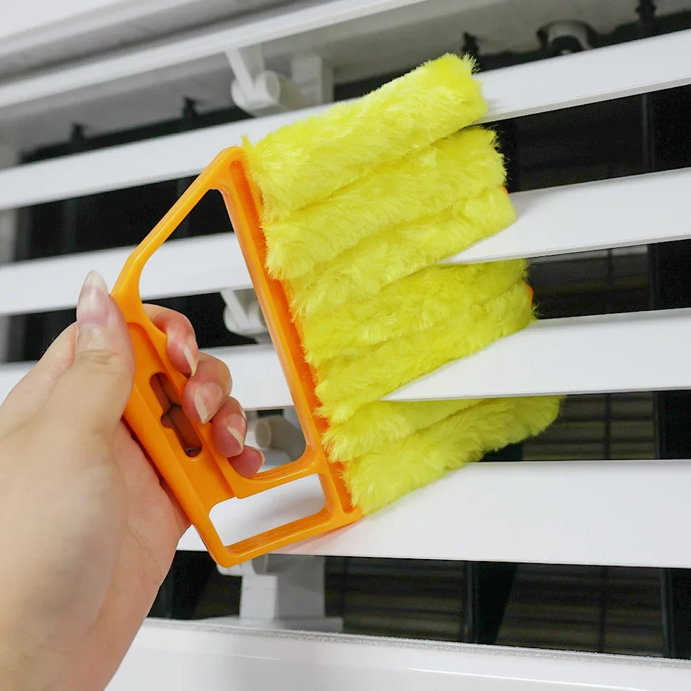 Vent Blinds Cleaner Cloth Brush Auto Car Fan Dust Cleaner Microfiber Air Conditioner Window Shutters Dirt Cleaning Brush Tools