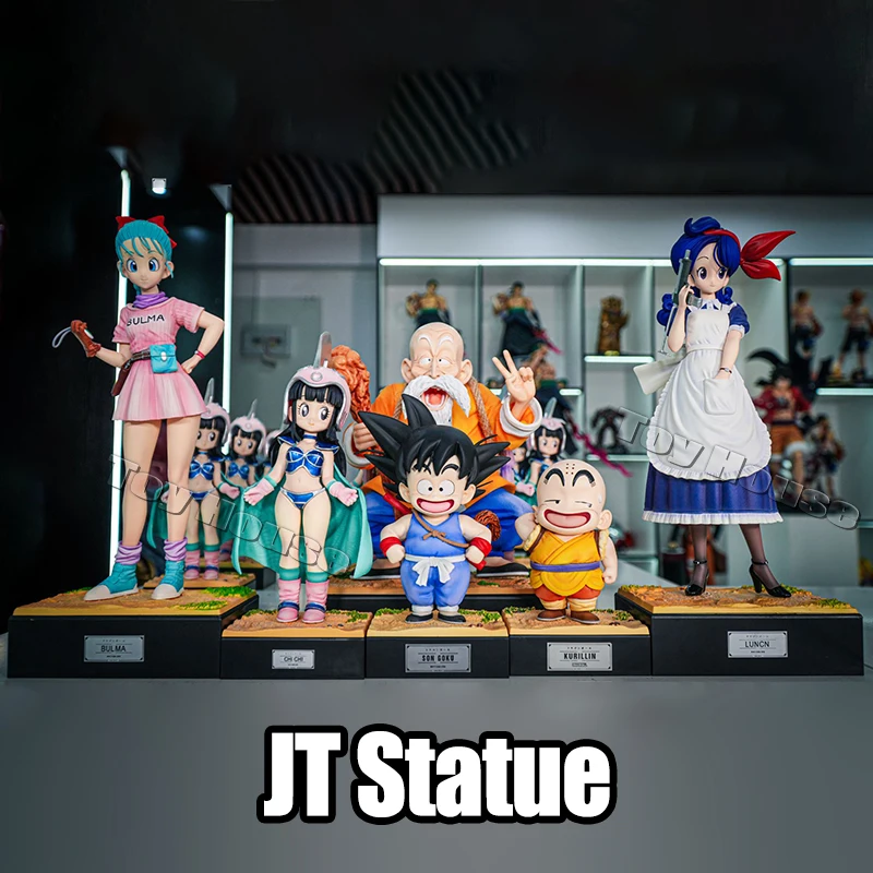 Nowa figurka Jt Statue Dragon Ball Z z serii z dzieciństwa Lunch Bulma Chichi i Son Goku, kolekcjonerska figurka akcji z PVC, model zabawka na prezent