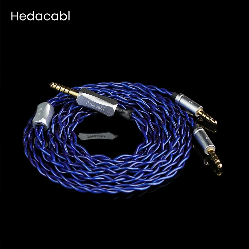 Hedacabl HD-01 4-Core 6N OCC Upgrade Cable, 3.5mm TRRS / 4.4mm Balanced Cable, Suitable For Detachable Over-Ear Headphones