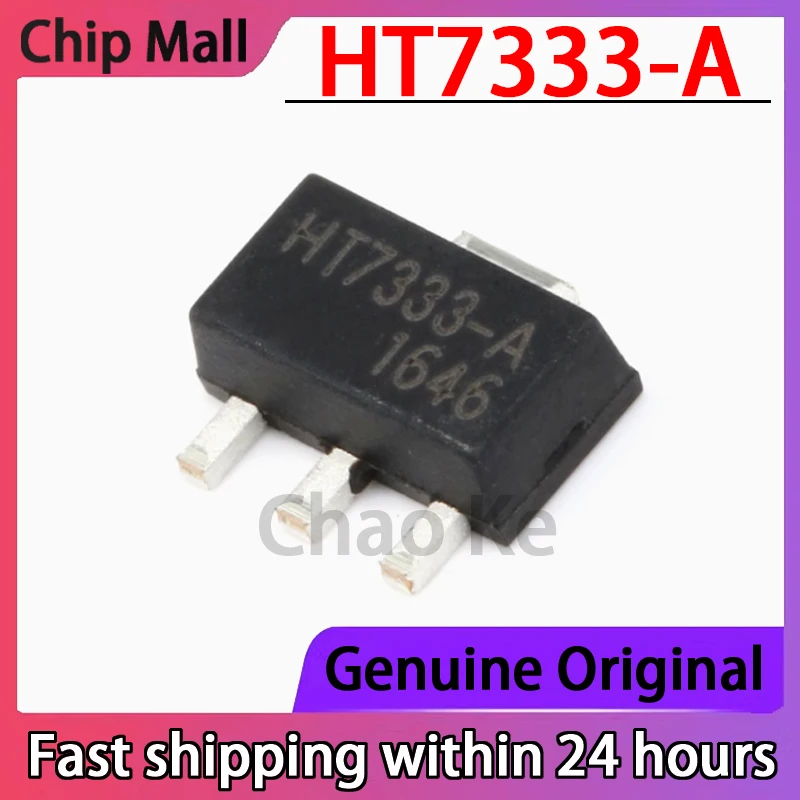 

50PCS Original Genuine HT7333-A Package SOT-89-3 Input 12V Output 3.3V 250mA Linear Regulator (LDO)