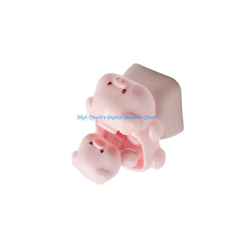 U2JE Themed Resin Keycaps With Piggy Designs For Personalizing Mechanical Keyboards