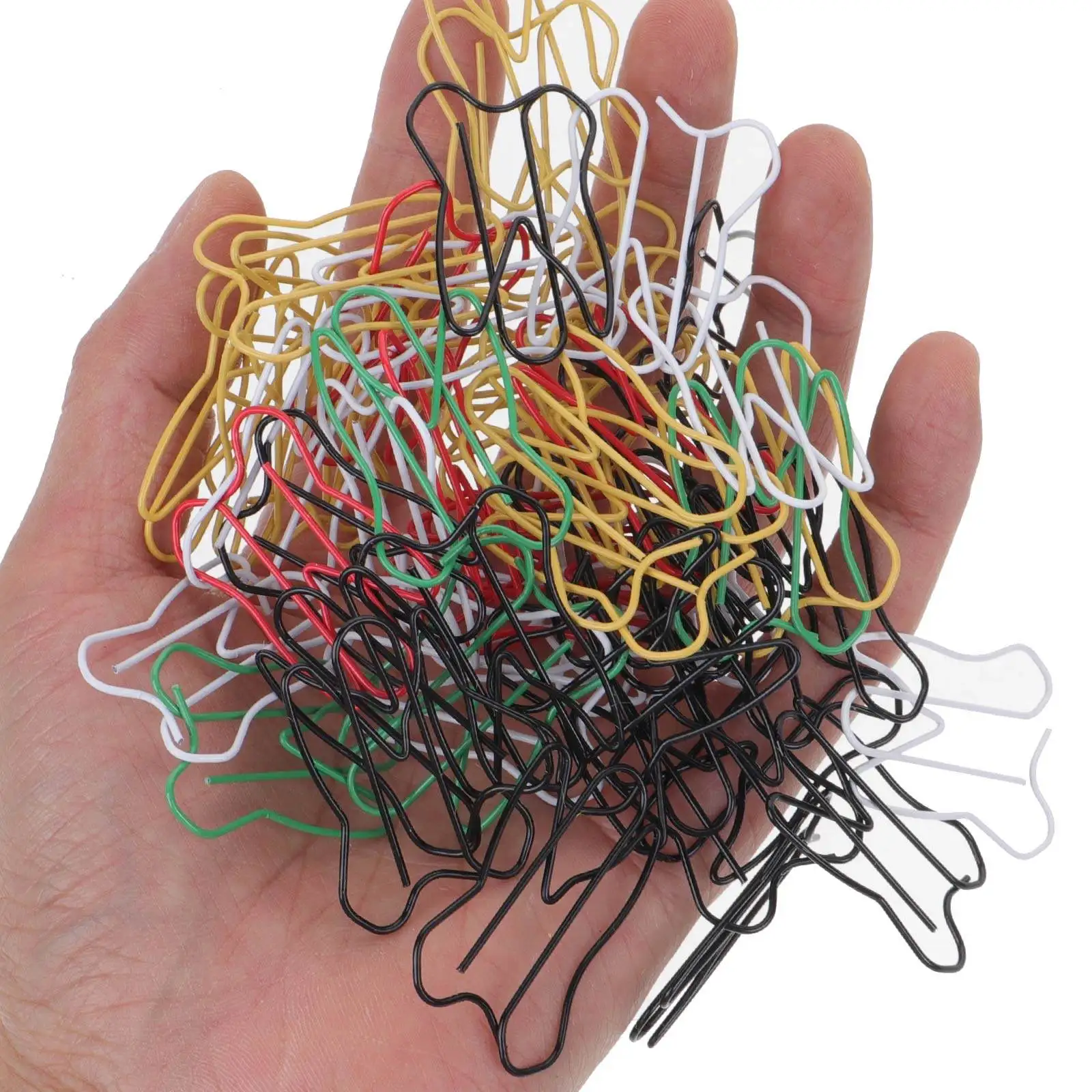 

50Pcs Funny Tooth Designed Paper Clips Sturdy Metal Clasps for Documents Photos Letters Classroom Incentives Metal Paper Clips