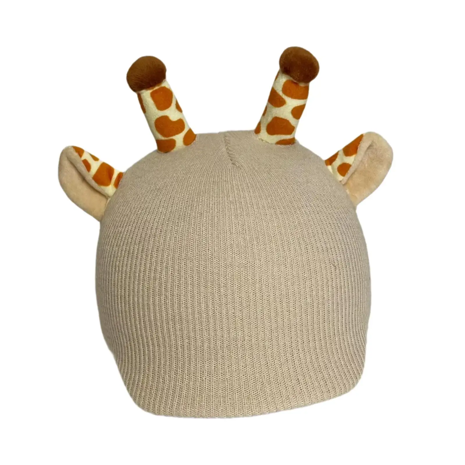 Warm Windproof Snow Ski Helmet Cover Knitted Giraffe Style for Women Universal Fit Outdoor Sports