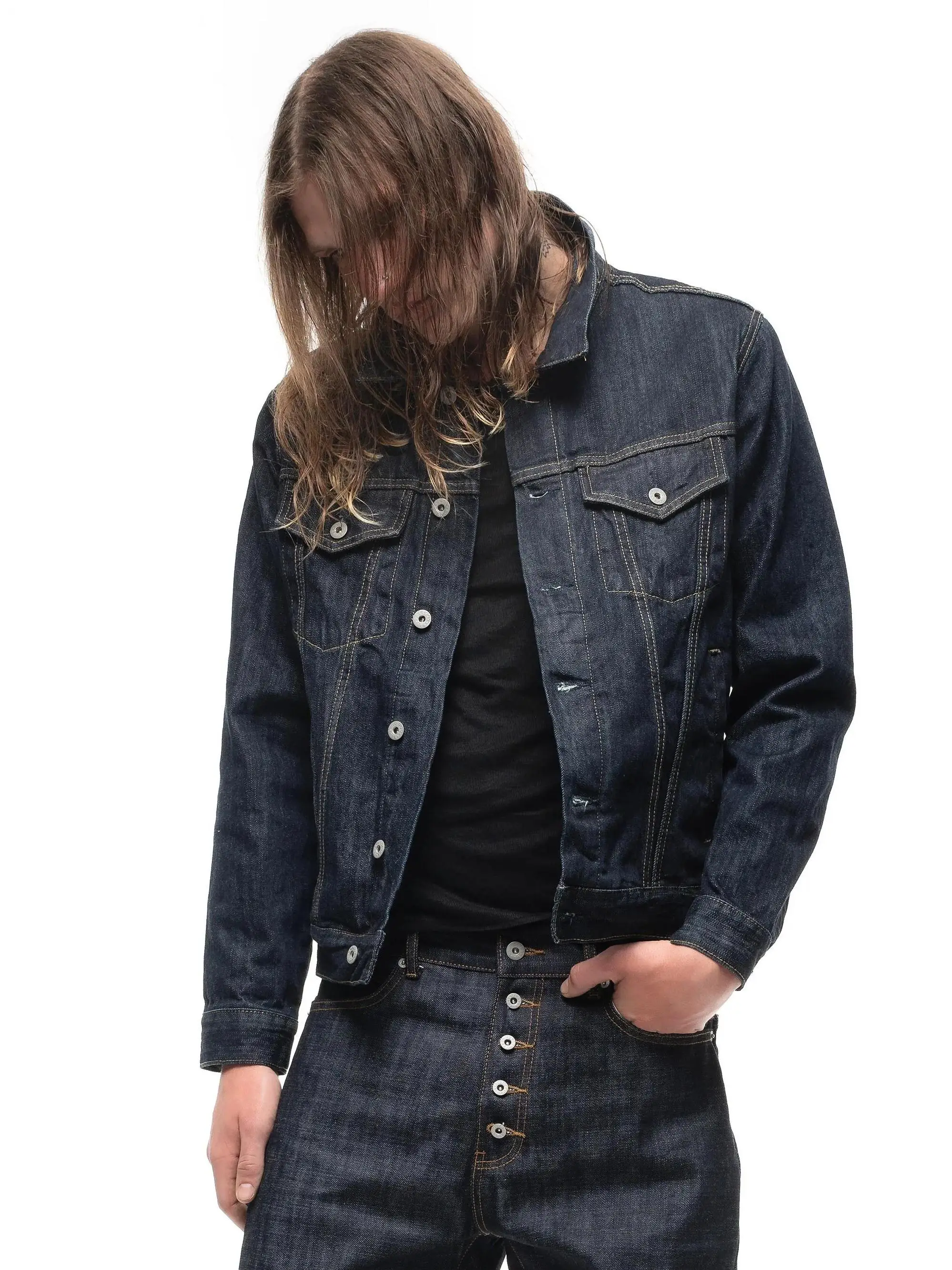 

Nofaith Denim Jaet Men's Japanese Red Original Jeans Jaet Spring Autumn Long Sve Stand Fit Youth Faion