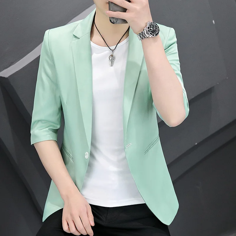 

7208-RD-Men's summer business quick drying casual customized suit