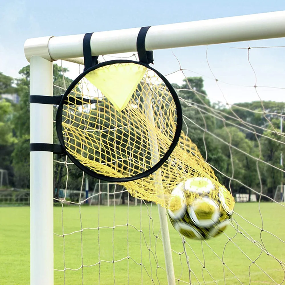 Red de portería plegable de fútbol para jóvenes, equipo de entrenamiento de fútbol para mejorar el éxito, 1 piezas