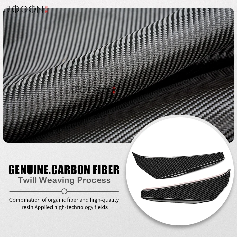 JOGON ألياف الكربون سيارة الجانب الأمامي الفاصل Canard لشروليه كورفيت C8 Z06 Z07 LT6 ZR1 كوبيه للتحويل HTC 2023 2024 2025 #3