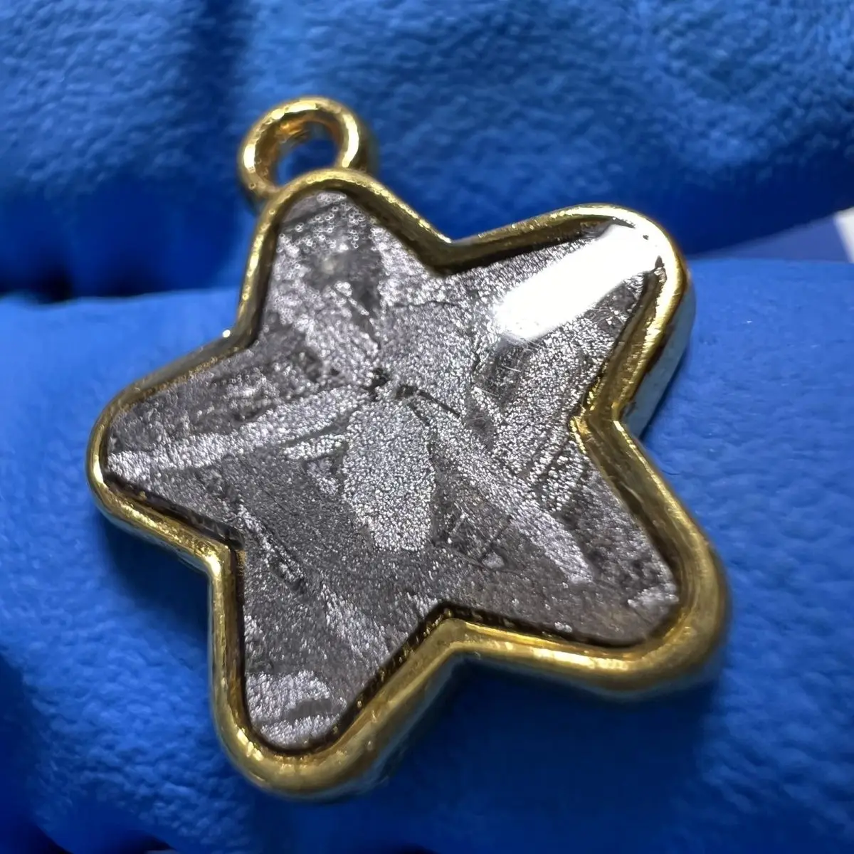 Star Meteorite Pendant Natural Aerolite Meteorolite Altay Iron Meteorite Inlay Home Falling Stone Crafts Decoration Gifts 15mm