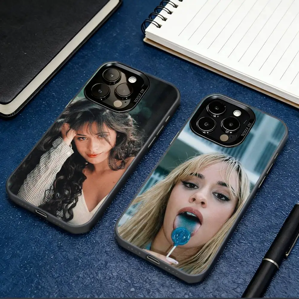 

C-Camila C-Cabello Singer Phone Case For iPhone 17,16,15,14,13,12,11 Plus,Pro Max,XS,Colorful Silver Black Cover