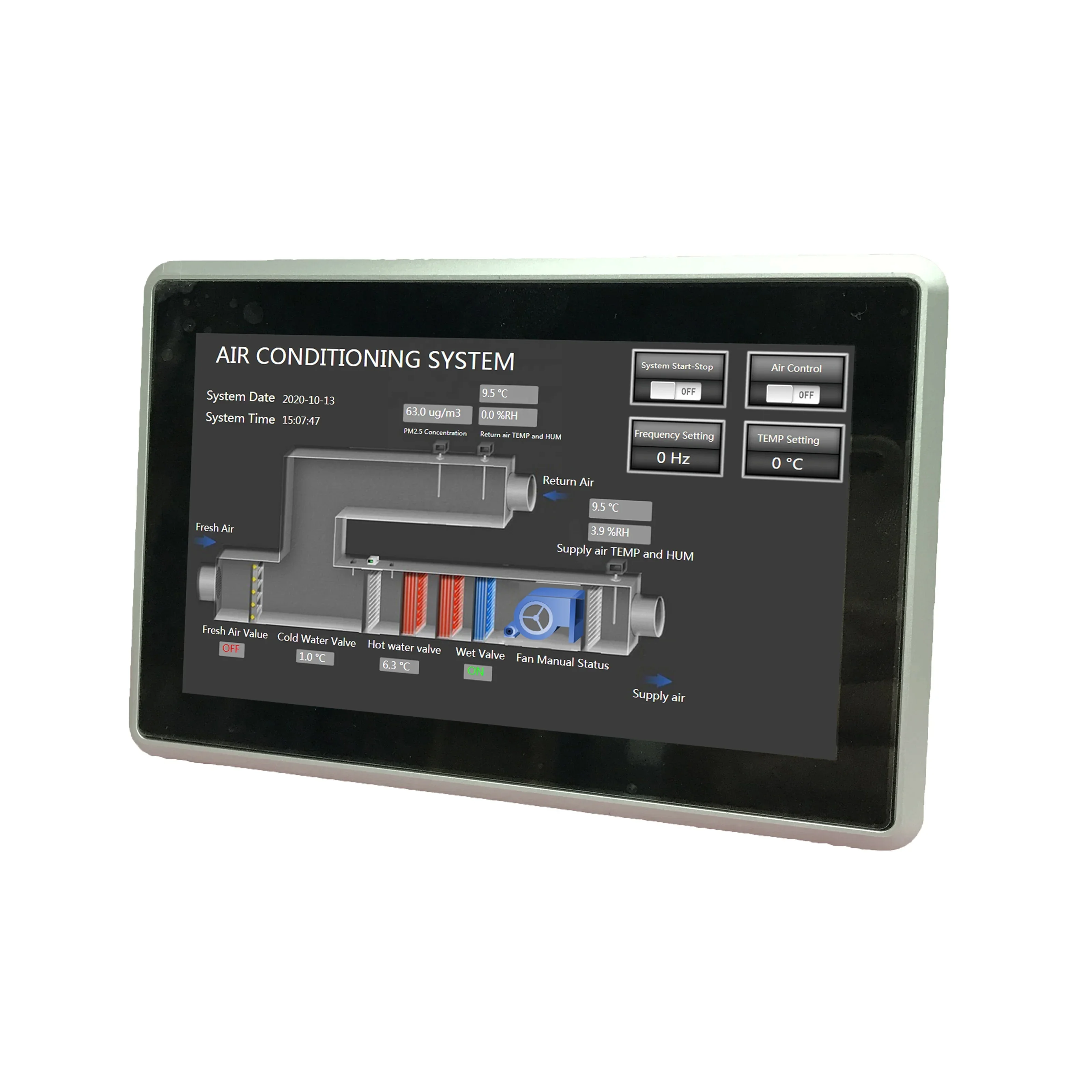 2025 Milesgo 7inch HMI PLC Allin One Support BACnet Monitor Remotely by MQTT Logic Programming Control for IOT Smart Building BT