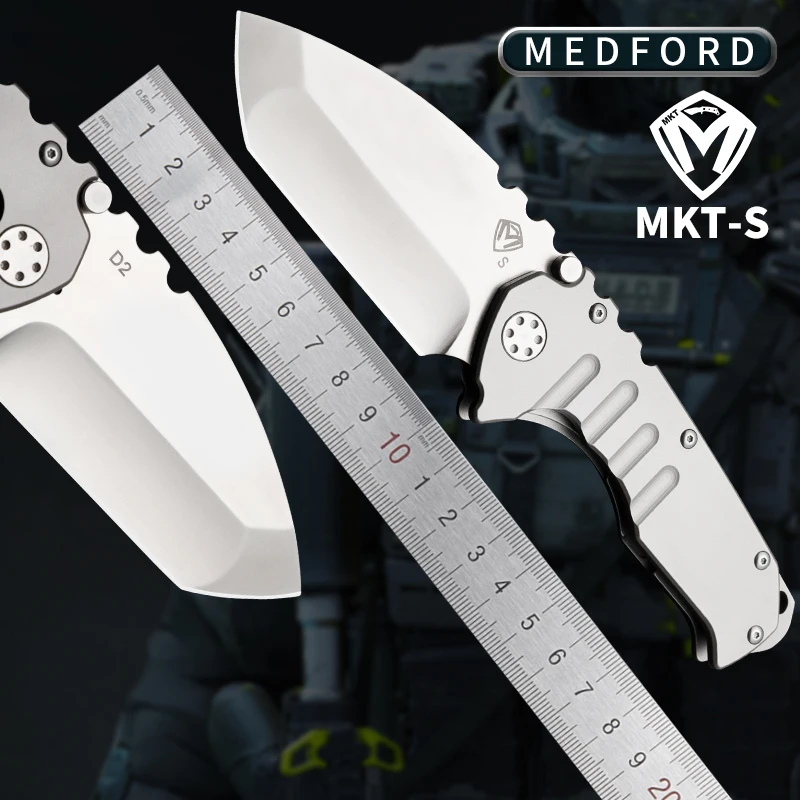 Medford-d2 Steel Heavy duty folding knife Field tactical hunting knife Emergency rescue tool Mountain Fishing camping sharp frui