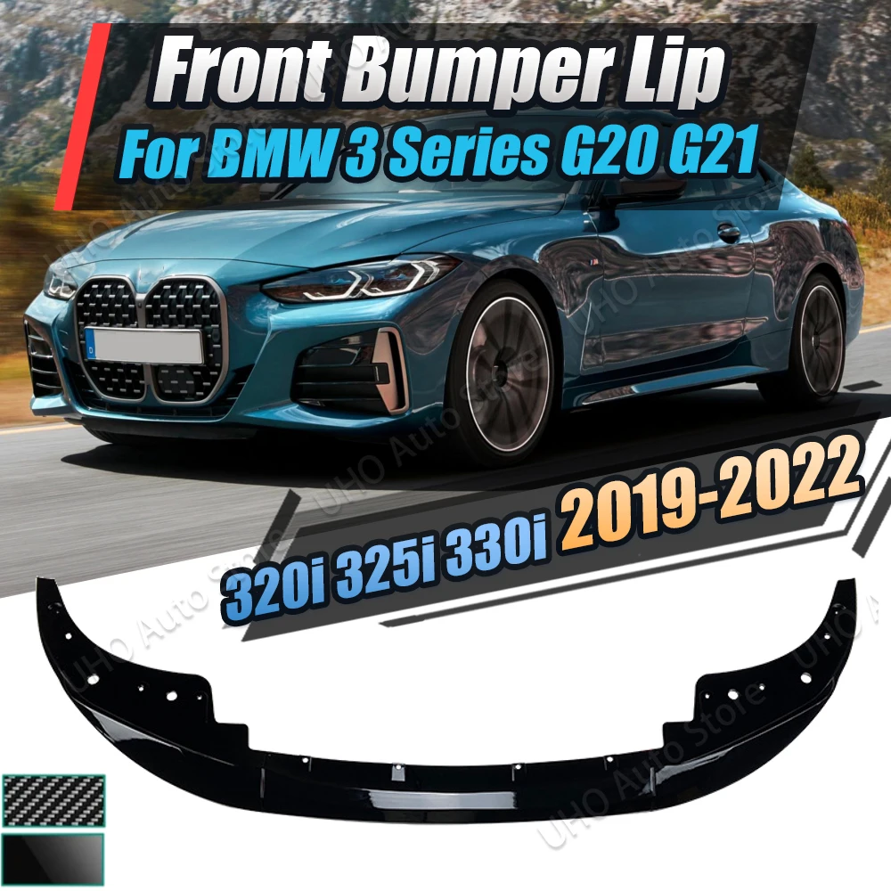 For BMW 4 Series G22 G23 M Pack Front Bumper Splitter Lip Spoiler Diffuser Guard Body Kit Cover 420i 430i M440i 2020-2023