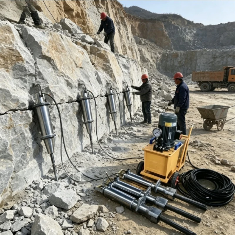 Diesel Engine Hydraulic Rock Splitter Reinforced Concrete Dismantling Equipment Mining Machinery Rock Splitting Machine