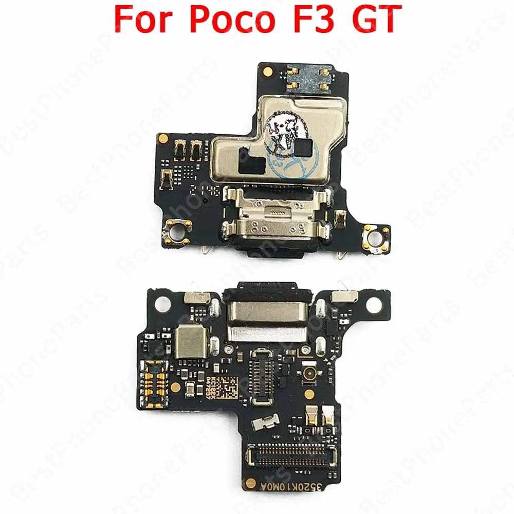 Placa de carga para Xiaomi PocoPhone F1 Poco F2 Pro F3 F4 GT F5, puerto de carga, conector Usb, placa de base Pcb, piezas de teléfono móvil