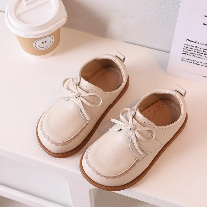 Chaussures Plates Confortables et Décontractées avec Nministériels d en Dentelle pour Enfant, Bébé Fille, Élève, Printemps, Automne