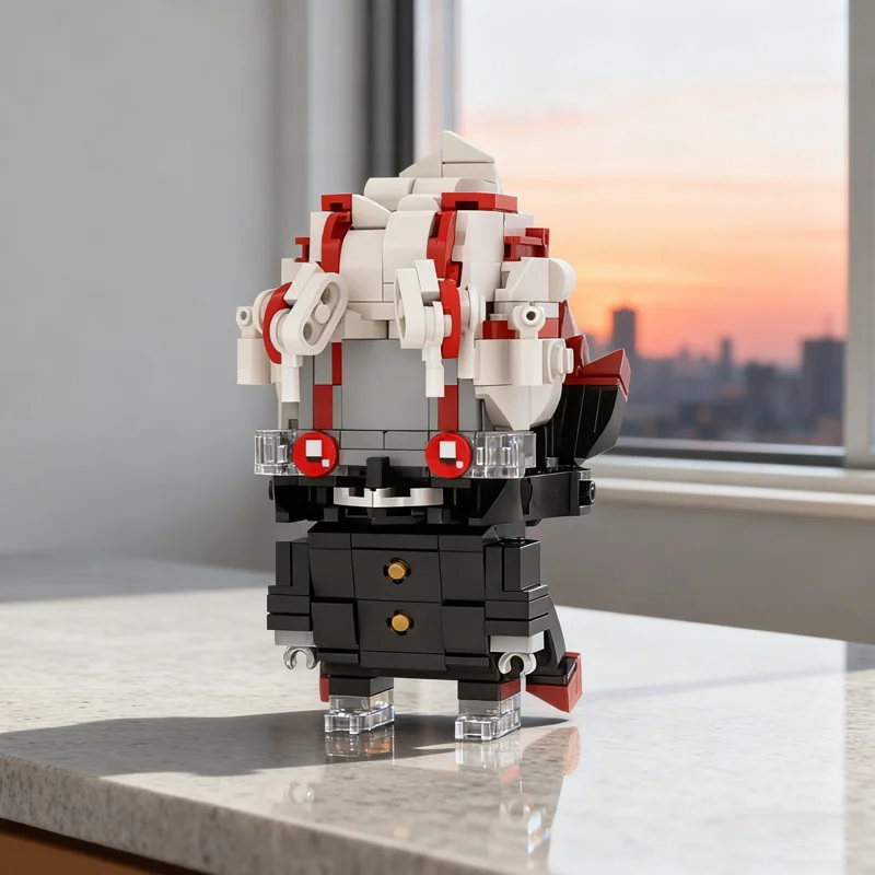 348pcs MOC Okarun Demon Form BrickHeadz - DanDaDan Model Building Blocks Christmas Gifts Toys Brick Collection DIY Assemble