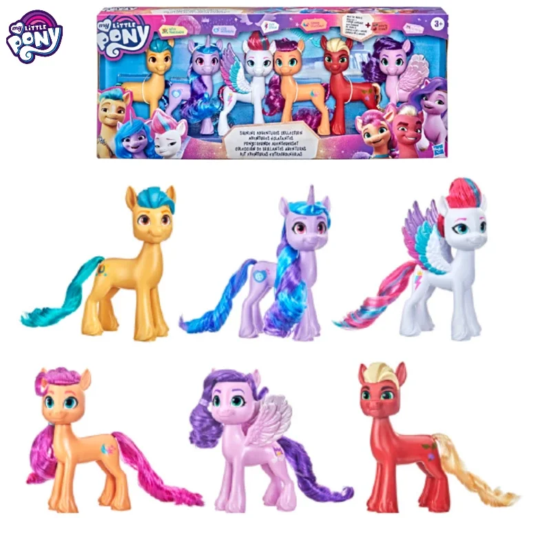 Hasbro My Little Pony Izzy 6-inch Doll Movie Action Figure Family Portrait Peripheral Toy Birthday Christmas Gift Collection