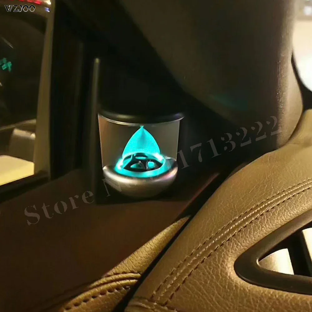 12 Colors Car Tweeter With Ambient Light For Mercedes Benz CLA w117 2014-2019 Front Door Side Treble Speaker Audio With LED Lamp