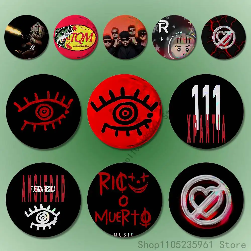 

111xPantia F-Fuerza R-Regida Pin Tinplate Round Brooch Cosplay Nijigen Otaku Culture Badges 58mm 44mm 32mm 75mm 25mm