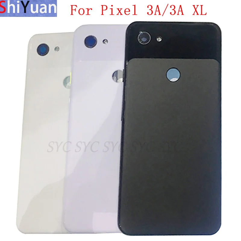 Крышка батарейного отсека, корпус задней двери для Google Pixel 3A XL, задняя крышка с запасными частями для объектива камеры