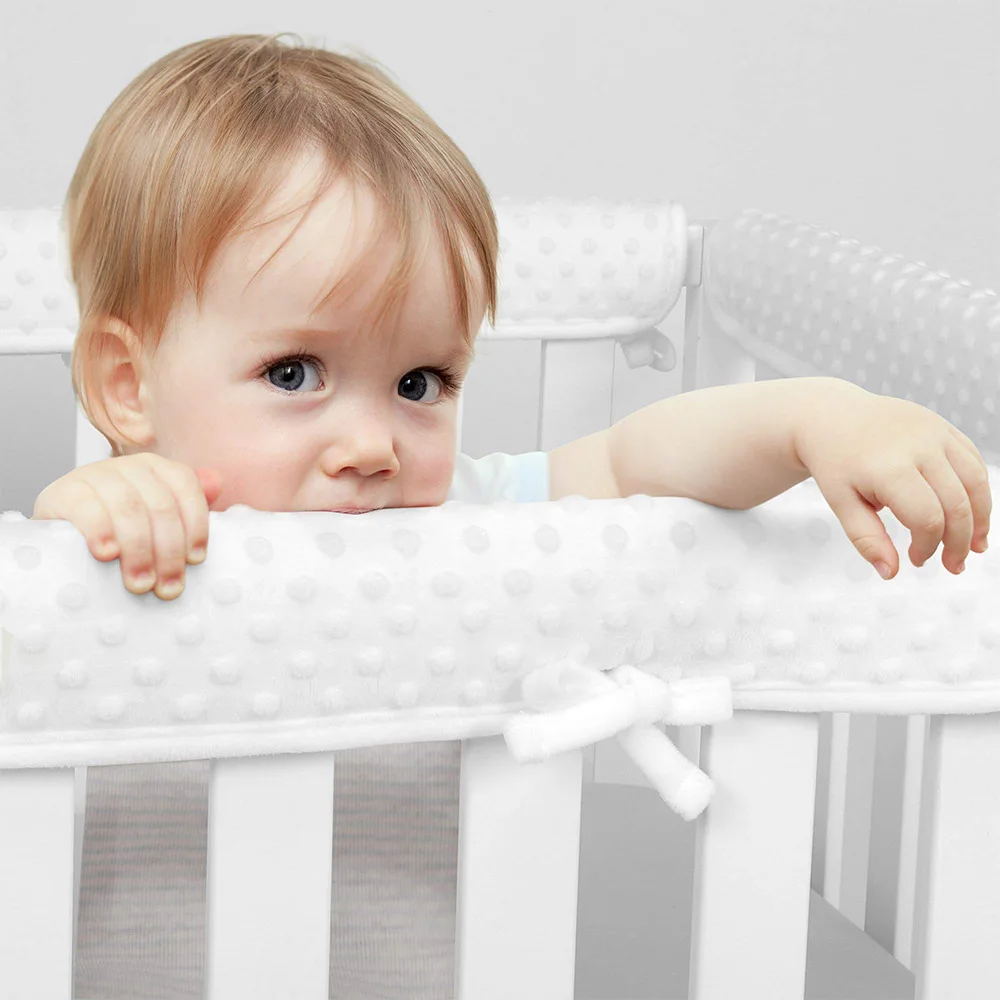 Baby Crib Bean Velvet Wrapped Fence Baby Anti Bite and Anti-collision Buffering and Anti-collision Soft Bag Bed Circumference P2