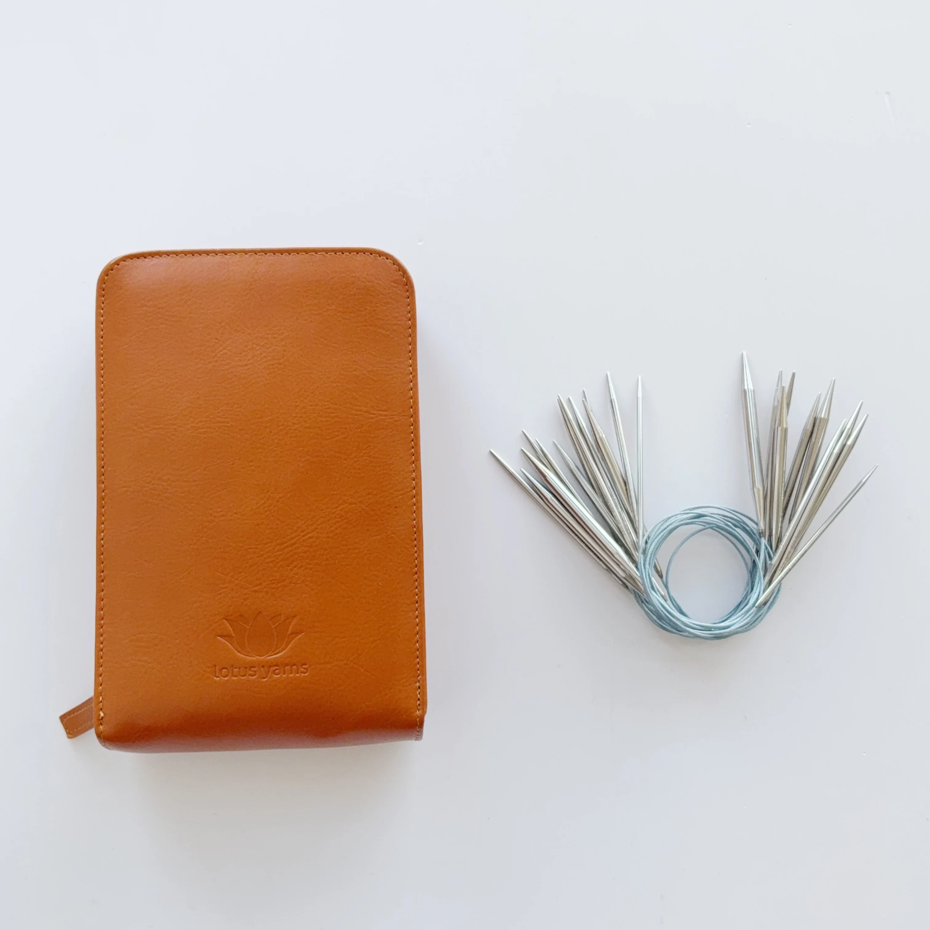 Lotus Yarns Fixed Circular Knitting Needle Set with Bonus Storage Case - Complete Collection