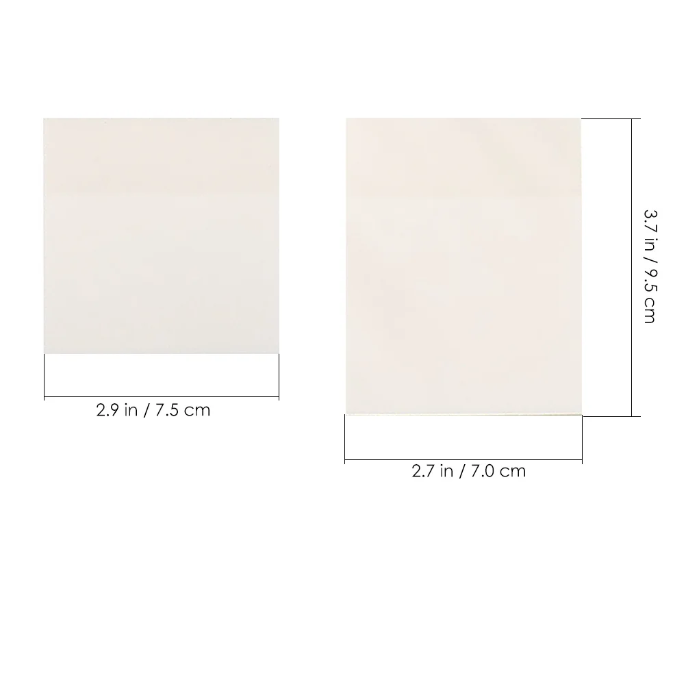 

6Pcs Transparent Self-Stick Notes Portable Pet Material Clear Memo Pads Repositionable Removable for Annotation