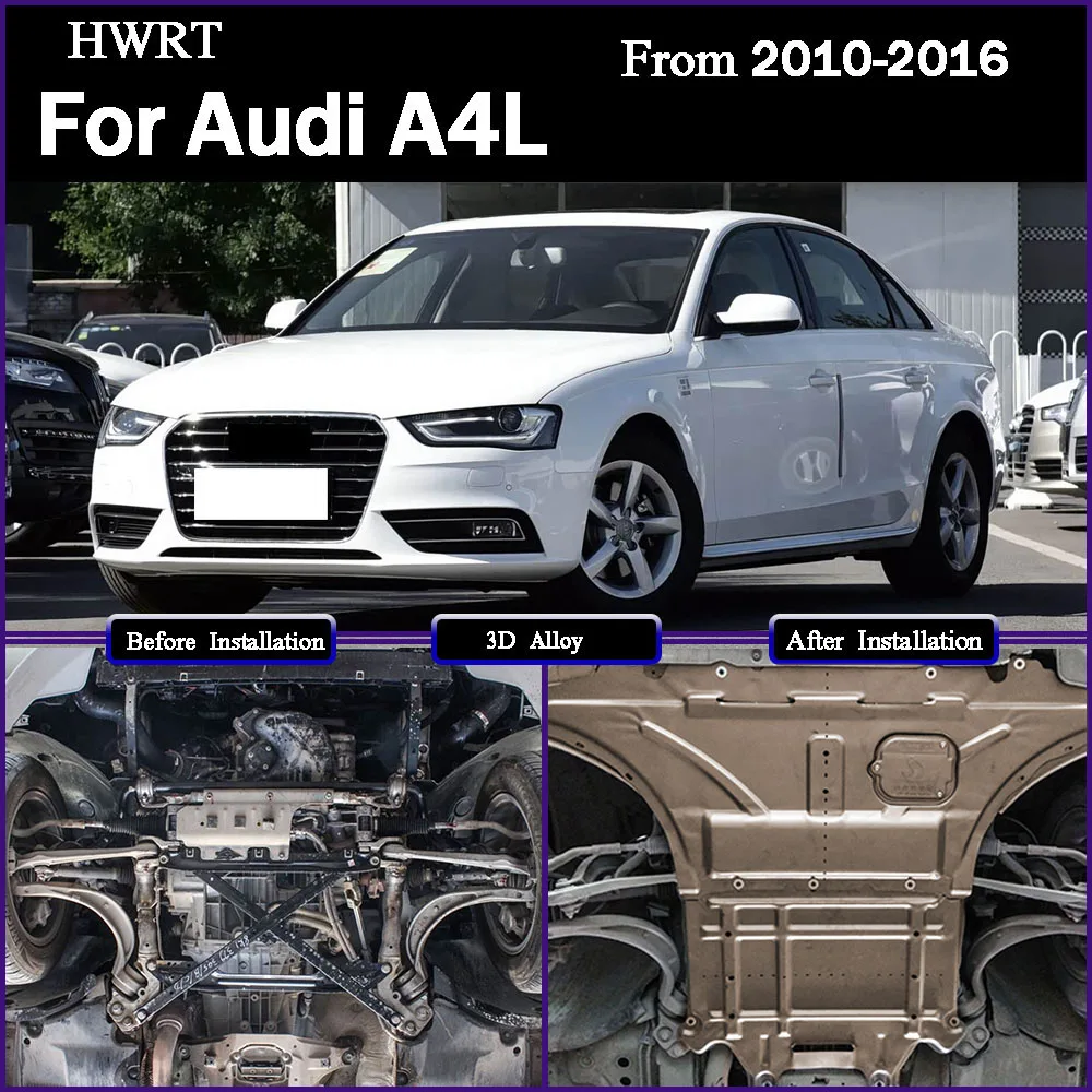 Protetor de Chassi Inferior (Guarda-Lamas) para Audi A4L 2010-2016