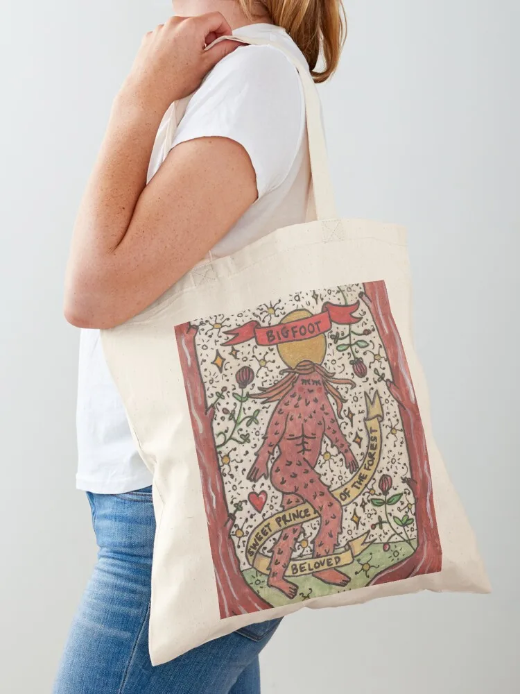 

bigfoot sweet prince of the forest Tote Bag Handbags tote bag men bag for beach Large bags for women