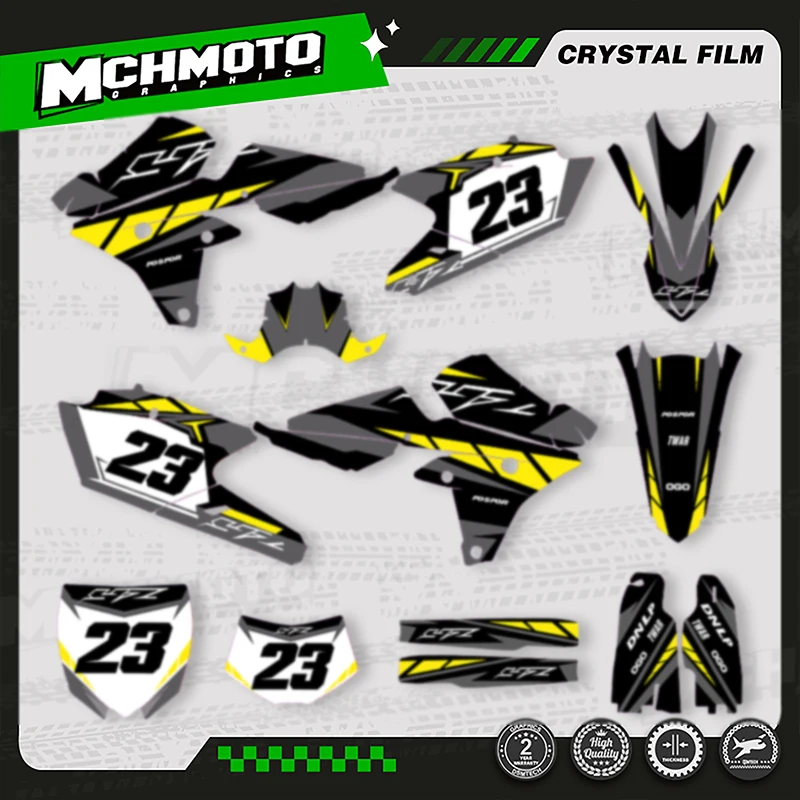 

MCHMFG Motorcycle Graphics Decal Stickers Kits For YAMAHA Motorcross 2015-2019 YZF450 2014-2017 YZF250 2014-2018 YZF250X WRF250