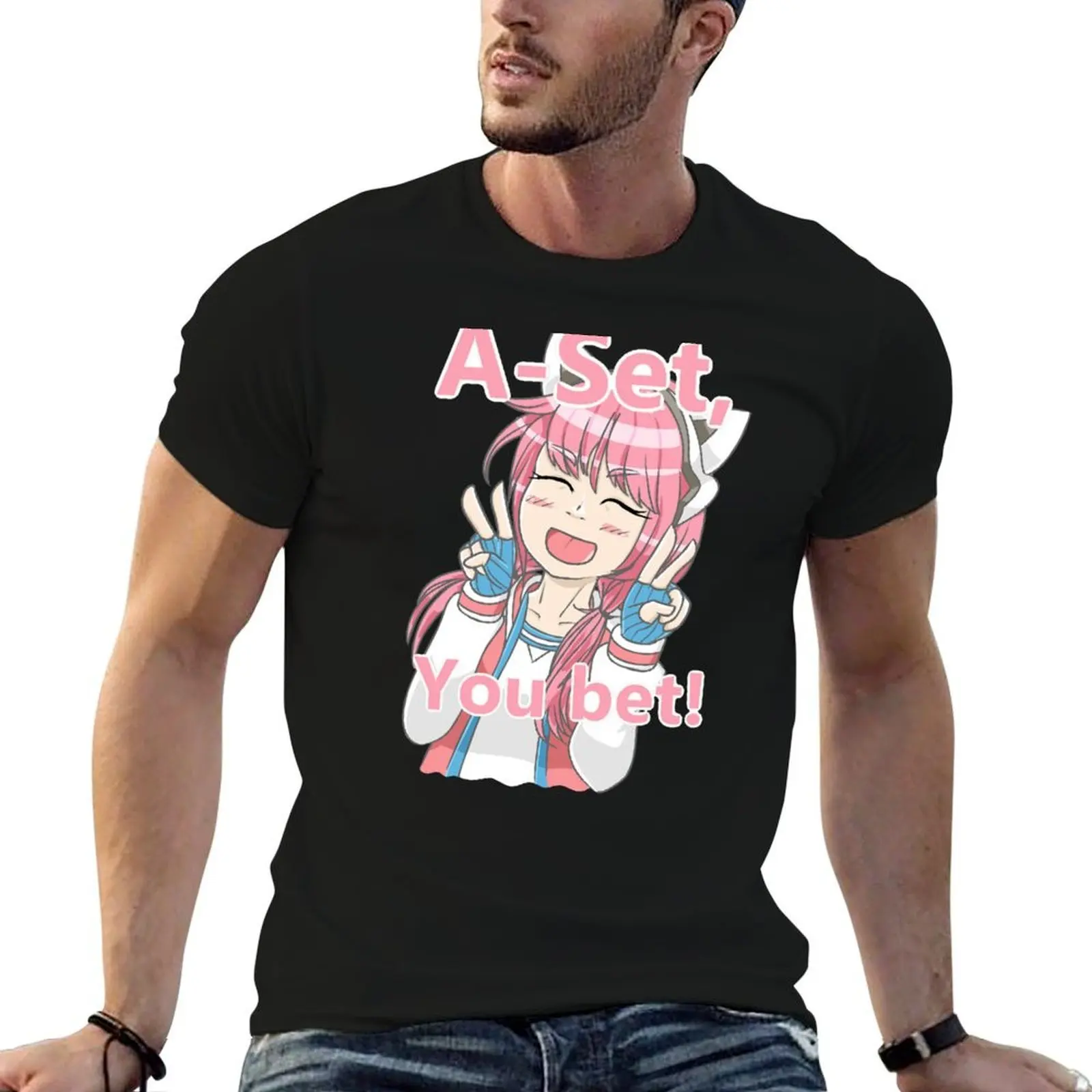 تي شيرت aiba Chib-ai the somnium files تي شيرت رجالي مصمم تي شيرت رجالي 100% قطن ماركة فاخرة تي شيرت