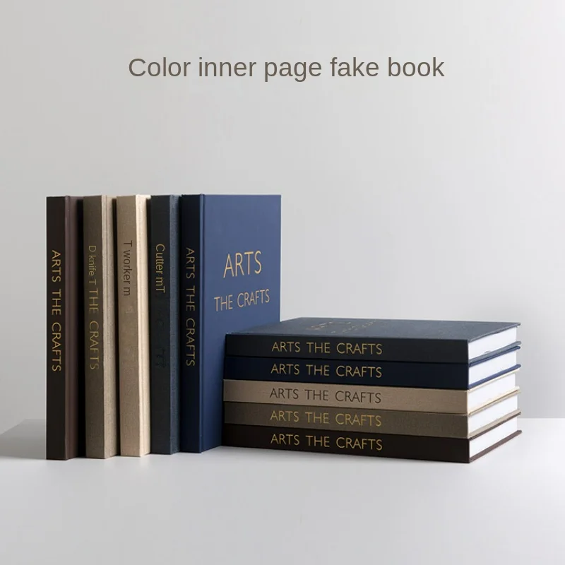 Bronzing Word Cloth Pattern Props Book Fake  Decoration Nordic Modern Simple Living Room Model  Ornaments