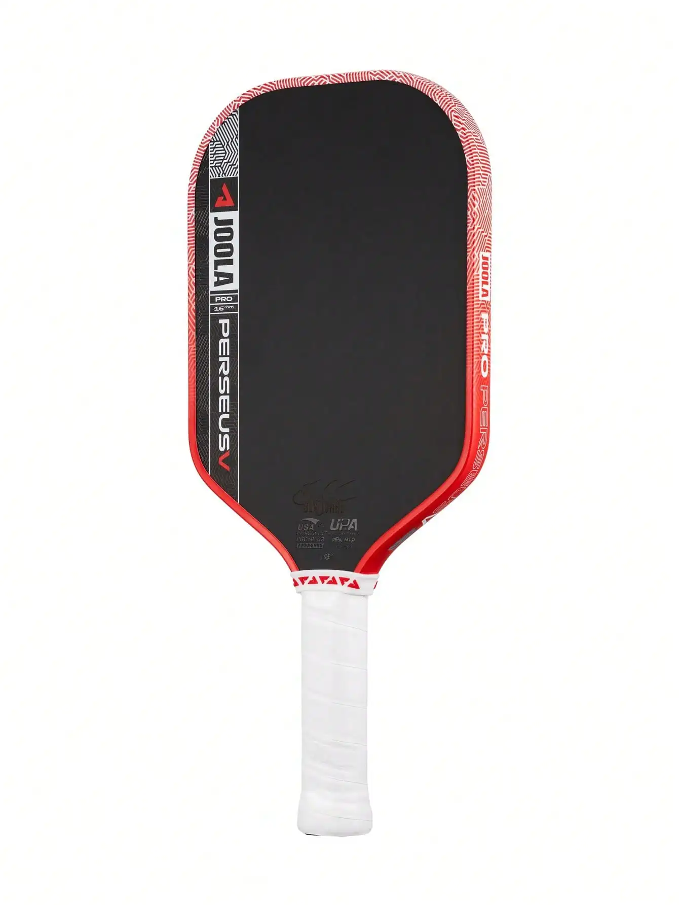 JOOLA Pro V Power Pickleball Paddle 16mm, Co-Branded Racket With Raw Carbon Fiber Textured Surface, Reinforced Frame & Power Core, Excellent Control, Lightweight Design